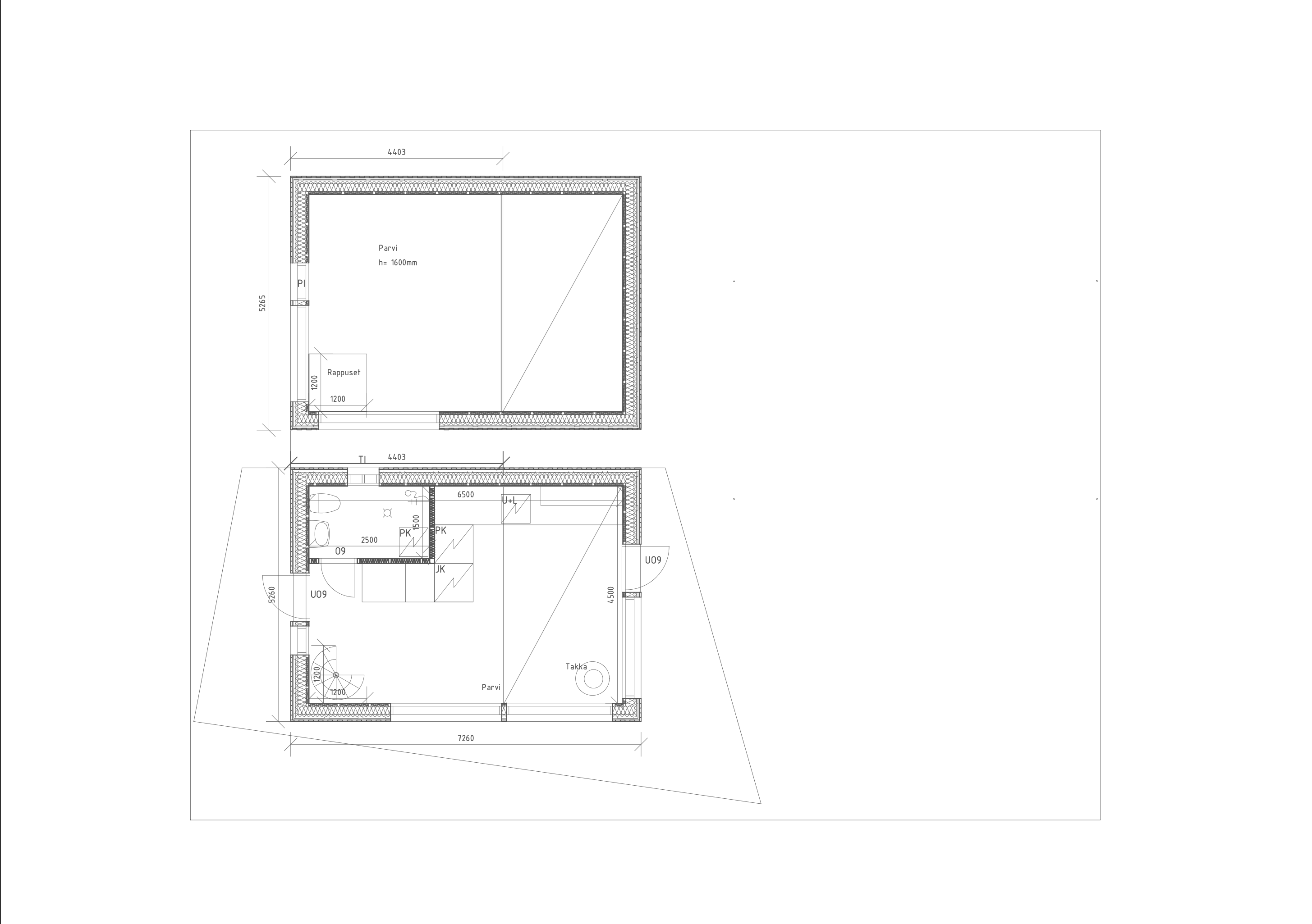 Kulmakallio pohjapiirustus